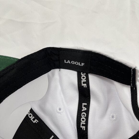 LA GOLF SHIELD HAT | WHITE & GREEN PATCH - Picture 6 of 7